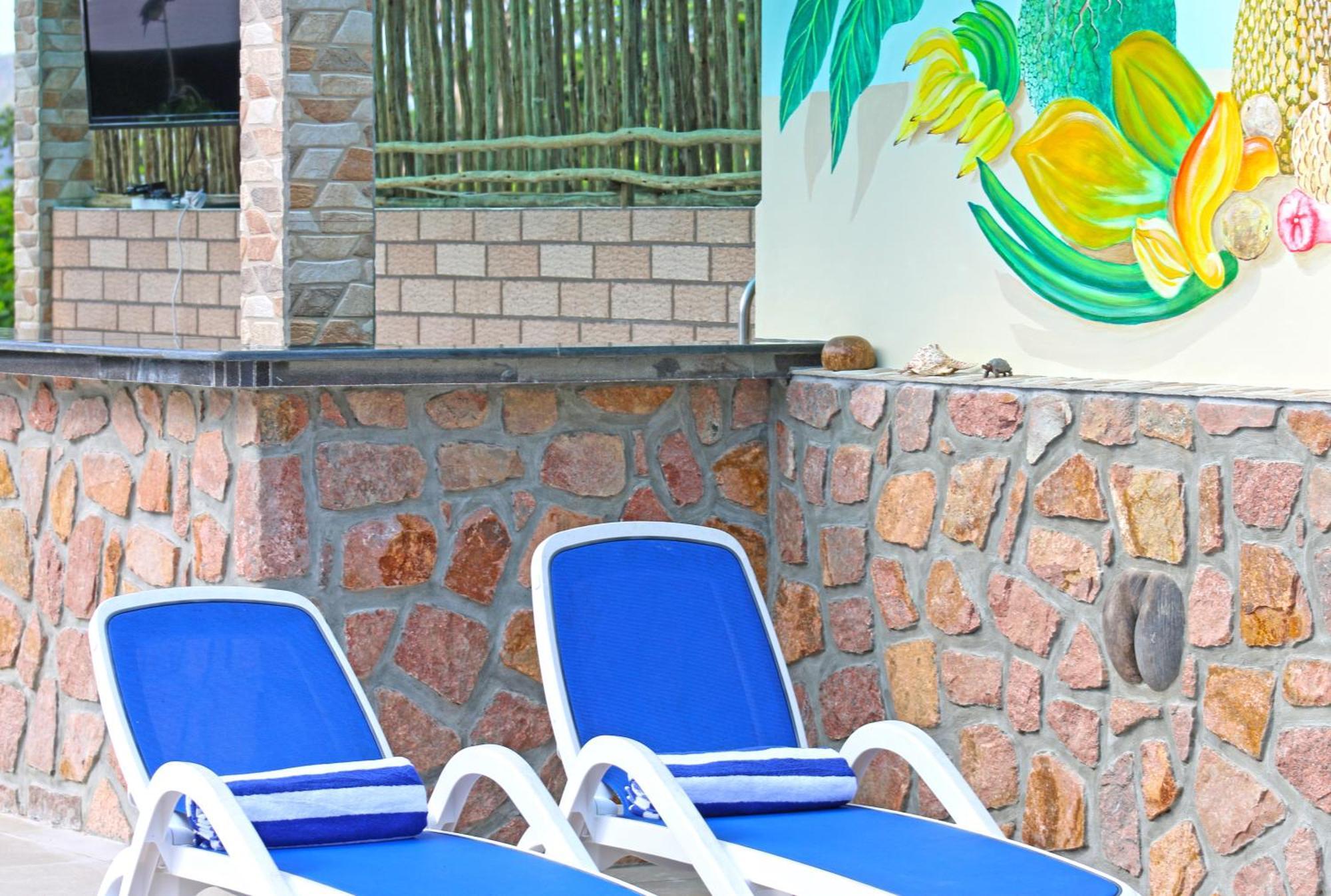 Appartamento Ocean Blue Bay Anse Volbert Village Esterno foto